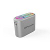 HiFuture Vocalist 200 Bluetooth 100W RGB Aydınlatmalı Taşınabilir Karaoke Sistemi Hoparlör Mikrofonlu Kablosuz - Gümüş