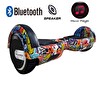 Citymate CS-600 Kasa Turuncu Grafity 6.5" Bluetooth Hoparlörlü Elektrikli Kaykay Hoverboard