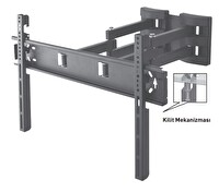 Preo Mwm10 Hareketli Çift Kollu Led/Lcd 38”-75” Duvar Askı Aparatı