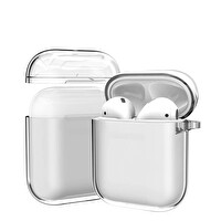 Newface AirPods 1. Nesil - 2. Nesil Uyumlu Sert İnce Premium Şeffaf Kılıf