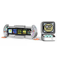 Divoom Ditoo Pro Beyaz Bluetooth Hoparlör ve Times Gate Dijital Led Ekran Seti