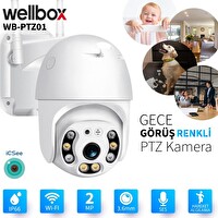 WellBox WB-PTZ01 2 MP 3.6mm Wi-Fi Dış Ortam AHD Pan Tilt Kamera