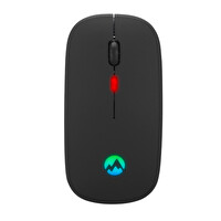 Everest SM-BT11 USB 2in1 Bluetooth 2.4 GHz Şarj Edilebilir Siyah Kablosuz Mouse