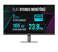 Warp WRP24-165-B 23.8" 165 Hz 1 ms RGB Flat (HDMI + DP) FreeSync + G-Sync Full HD Oyuncu Monitörü