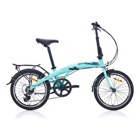 Bianchi F013-D 20 Jant 330H AL-6061 7 Vites MD Darkgrey Celeste Katlanabilir Bisiklet