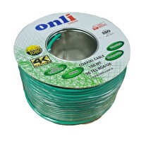 Onli RG6U6 96 Tel 100 Metre Yeşil Anten Kablosu