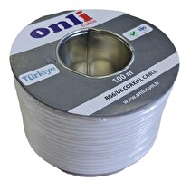 Onli RG6U6 112TEL 100 Metre Beyaz Anten Kablosu